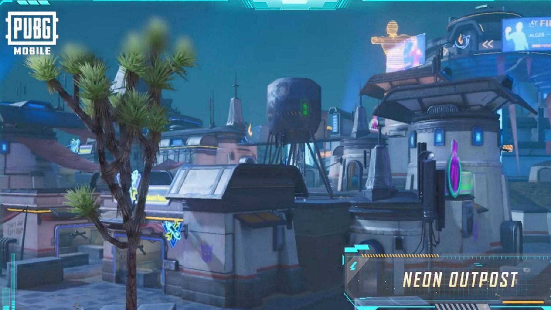 Neon Outpost is a new hotdrop zone (Image via Tencent Games)